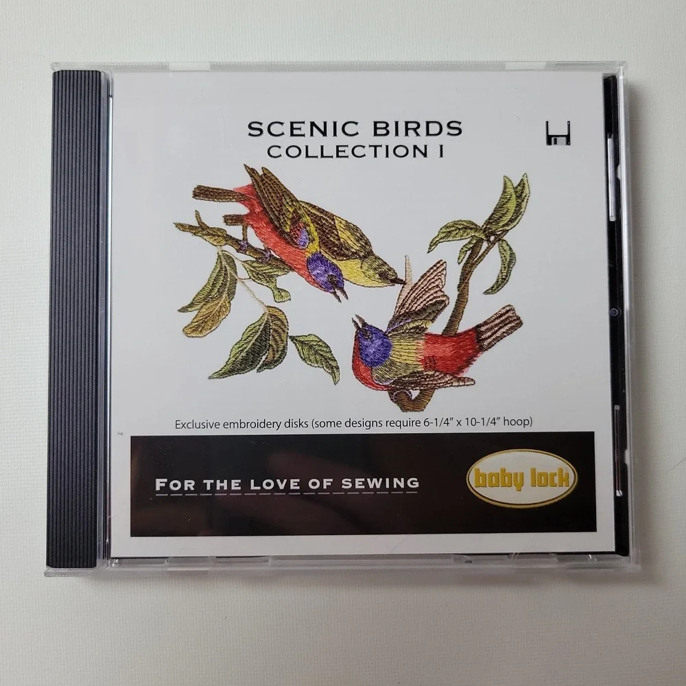 Baby Lock Scenic Birds Collection I Embroidery Disks BLDP-P01 Disks 1 & 2